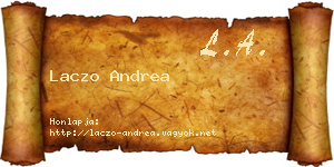 Laczo Andrea névjegykártya